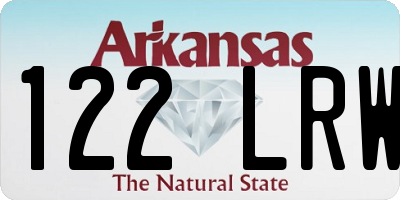 AR license plate 122LRW