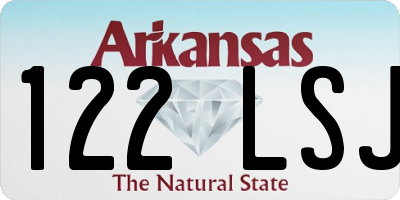 AR license plate 122LSJ