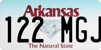AR license plate 122MGJ