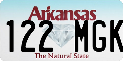 AR license plate 122MGK