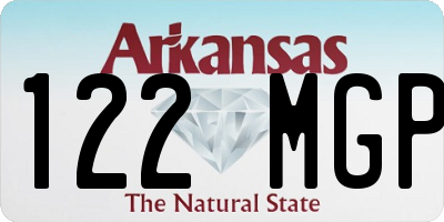 AR license plate 122MGP