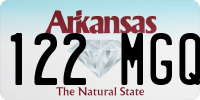 AR license plate 122MGQ