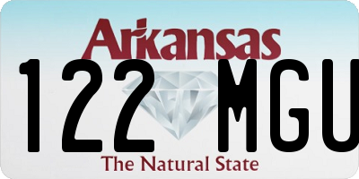 AR license plate 122MGU