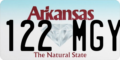 AR license plate 122MGY