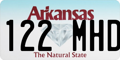 AR license plate 122MHD