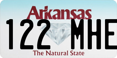 AR license plate 122MHE