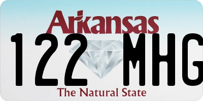 AR license plate 122MHG
