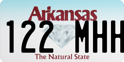 AR license plate 122MHH