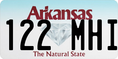 AR license plate 122MHI