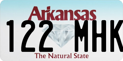 AR license plate 122MHK