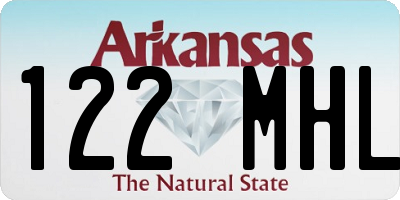 AR license plate 122MHL