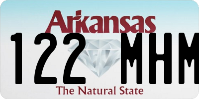 AR license plate 122MHM