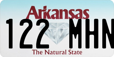 AR license plate 122MHN