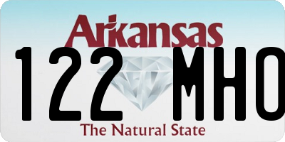 AR license plate 122MHO
