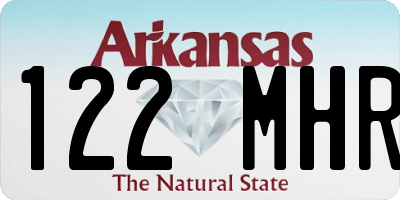 AR license plate 122MHR