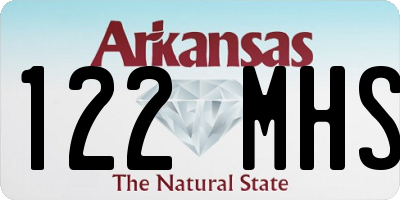 AR license plate 122MHS