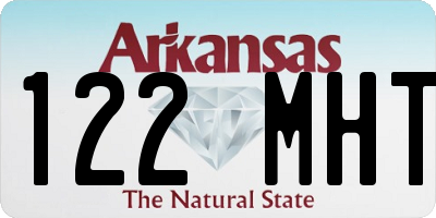 AR license plate 122MHT
