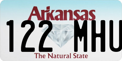 AR license plate 122MHU