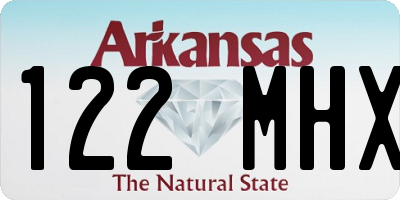 AR license plate 122MHX