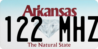 AR license plate 122MHZ