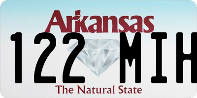 AR license plate 122MIH