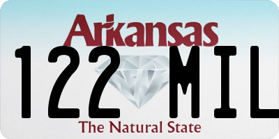 AR license plate 122MIL