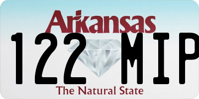 AR license plate 122MIP