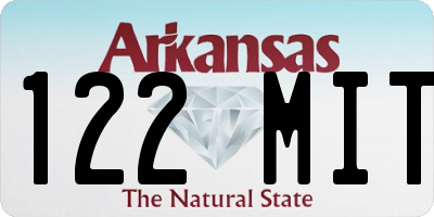 AR license plate 122MIT