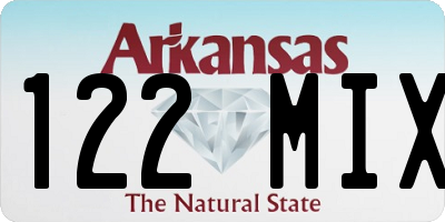 AR license plate 122MIX