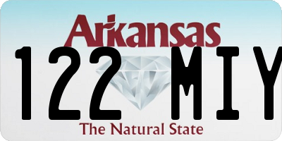 AR license plate 122MIY