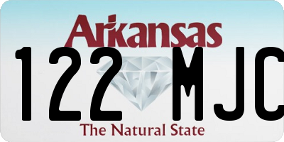 AR license plate 122MJC