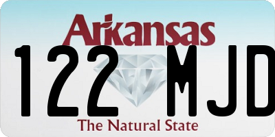 AR license plate 122MJD