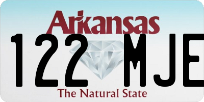 AR license plate 122MJE