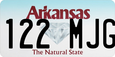 AR license plate 122MJG