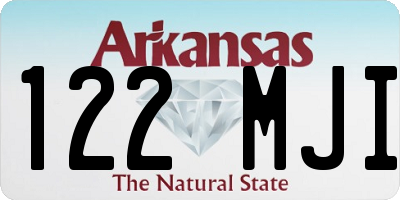 AR license plate 122MJI