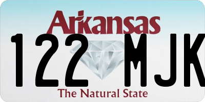 AR license plate 122MJK
