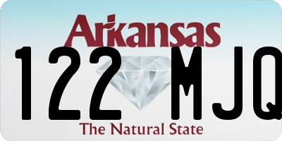 AR license plate 122MJQ