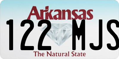 AR license plate 122MJS