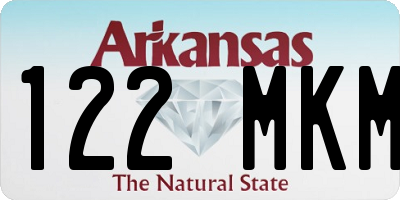 AR license plate 122MKM