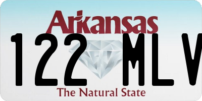 AR license plate 122MLV