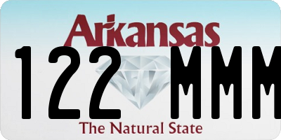 AR license plate 122MMM