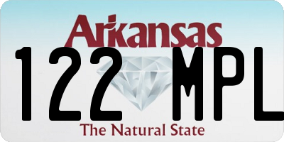 AR license plate 122MPL