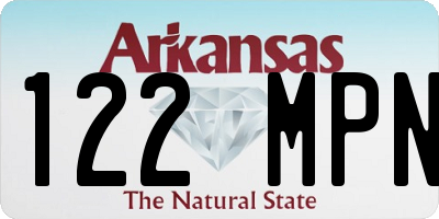 AR license plate 122MPN