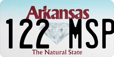 AR license plate 122MSP