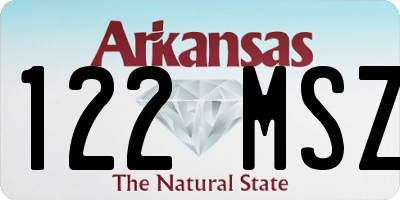 AR license plate 122MSZ