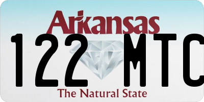 AR license plate 122MTC