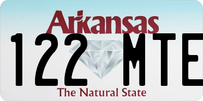 AR license plate 122MTE