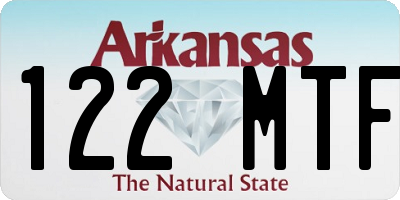 AR license plate 122MTF