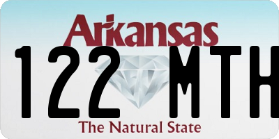 AR license plate 122MTH