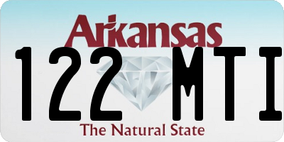 AR license plate 122MTI